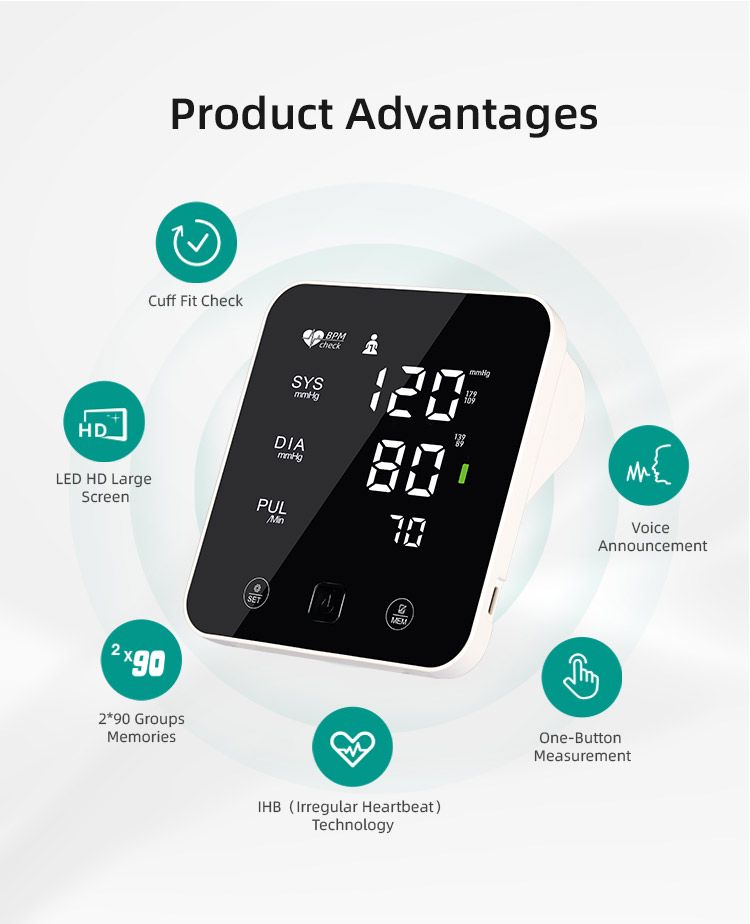 Digital Full Led screen Blood Pressure Monitors AES-U231
